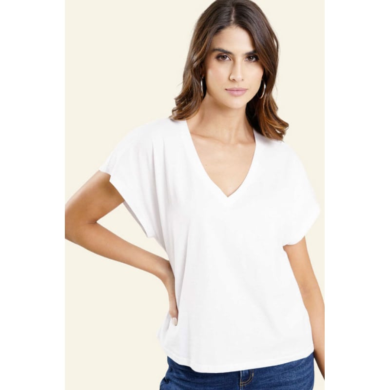 Camiseta escote en v hotsell