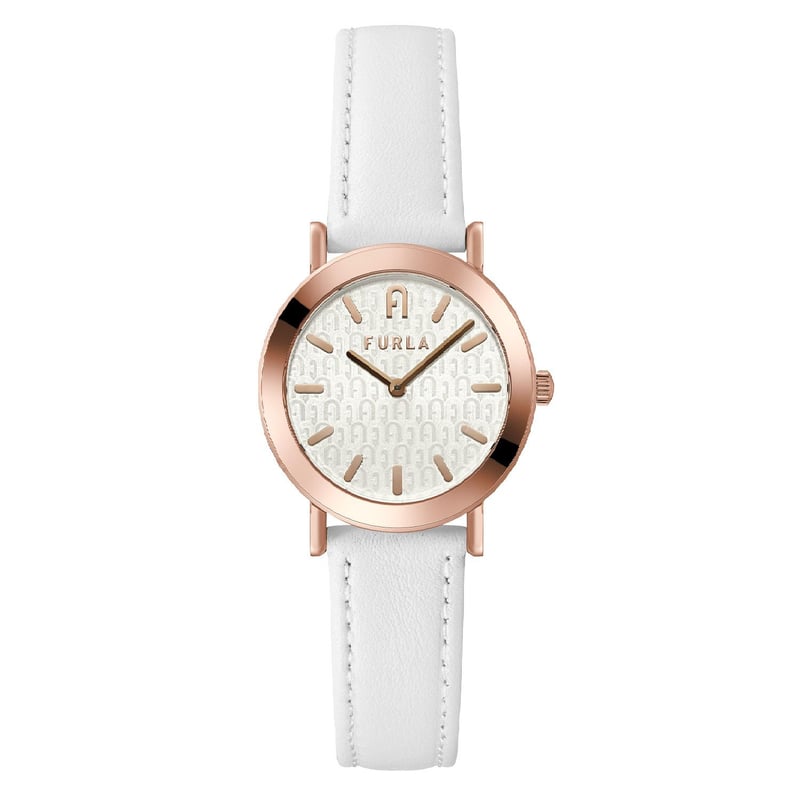 FURLA - Reloj Furla para Mujer Minimal Shape. Reloj análogo Blanco Cuero