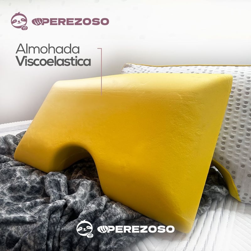 Almohada viscoelástica se pone amarilla outlet