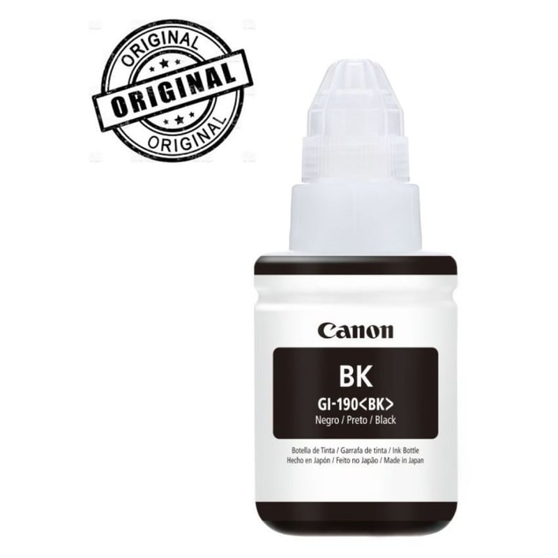 CANON - Botella de tinta canon gi-190bk-negro