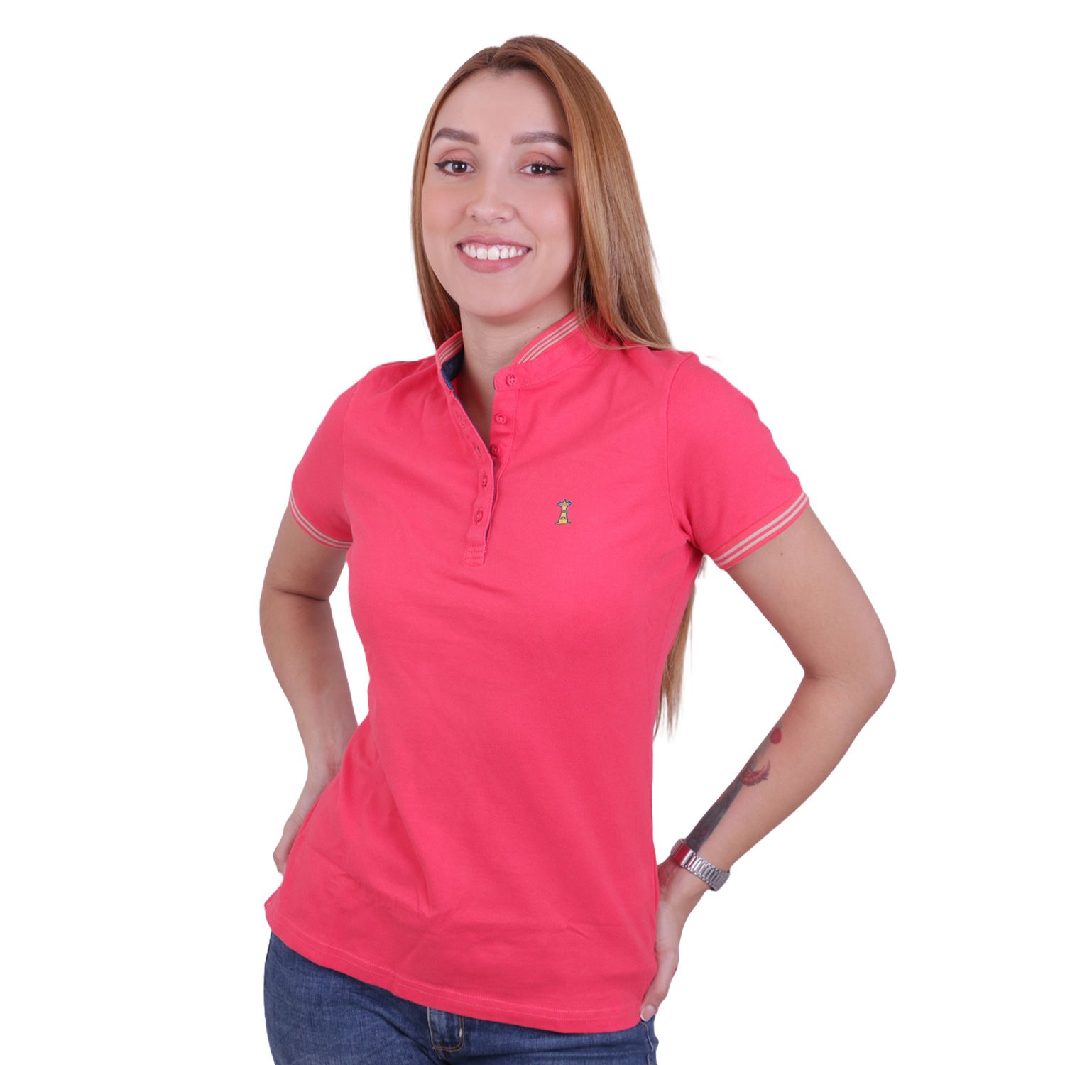 POLO CORAL CUELLO NERU MUJER APOSTOL QC. APOSTOL QC falabella