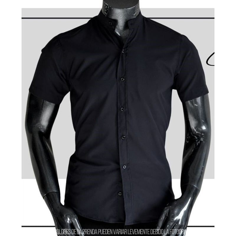 Camisa Manga Corta Para Hombre Botones Con Bolsillo