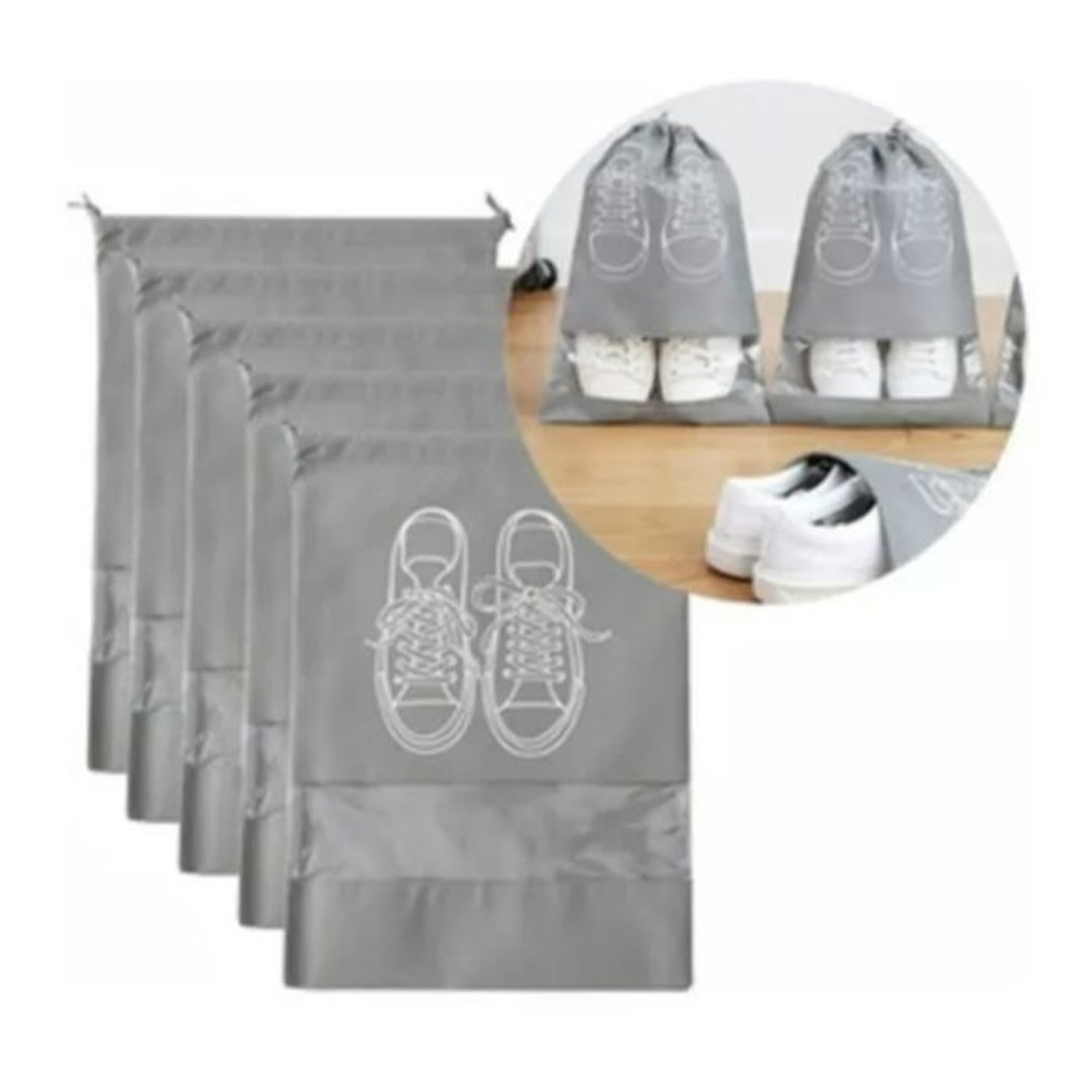 Oferta Bolsa Tela Para Guardar Zapatos Viaje Organizador X6 GENERICO falabella