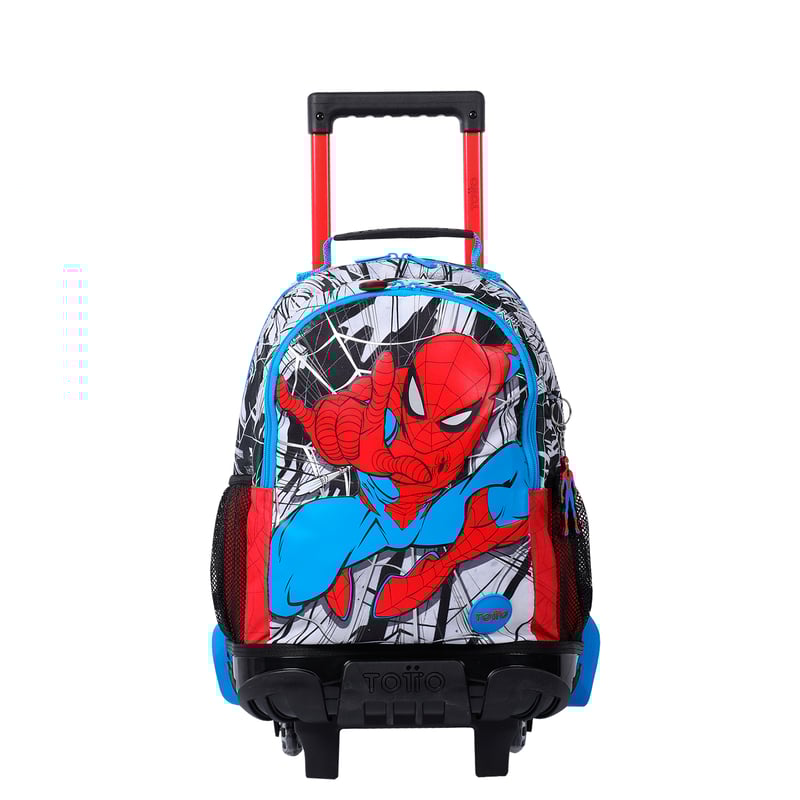 Morral Totto con Ruedas para Nino Spiderman City M Blanco. TOTTO falabella