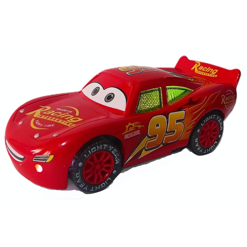 Juguete Carro De Cars Arrastrable Para Ninos Rayo Mcqueen GENERICO falabella