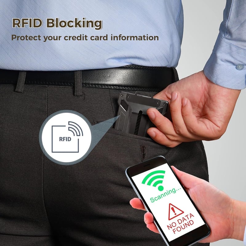 Billetera de seguridad cartera bloqueo RFID porta tarjetas GENERICO falabella
