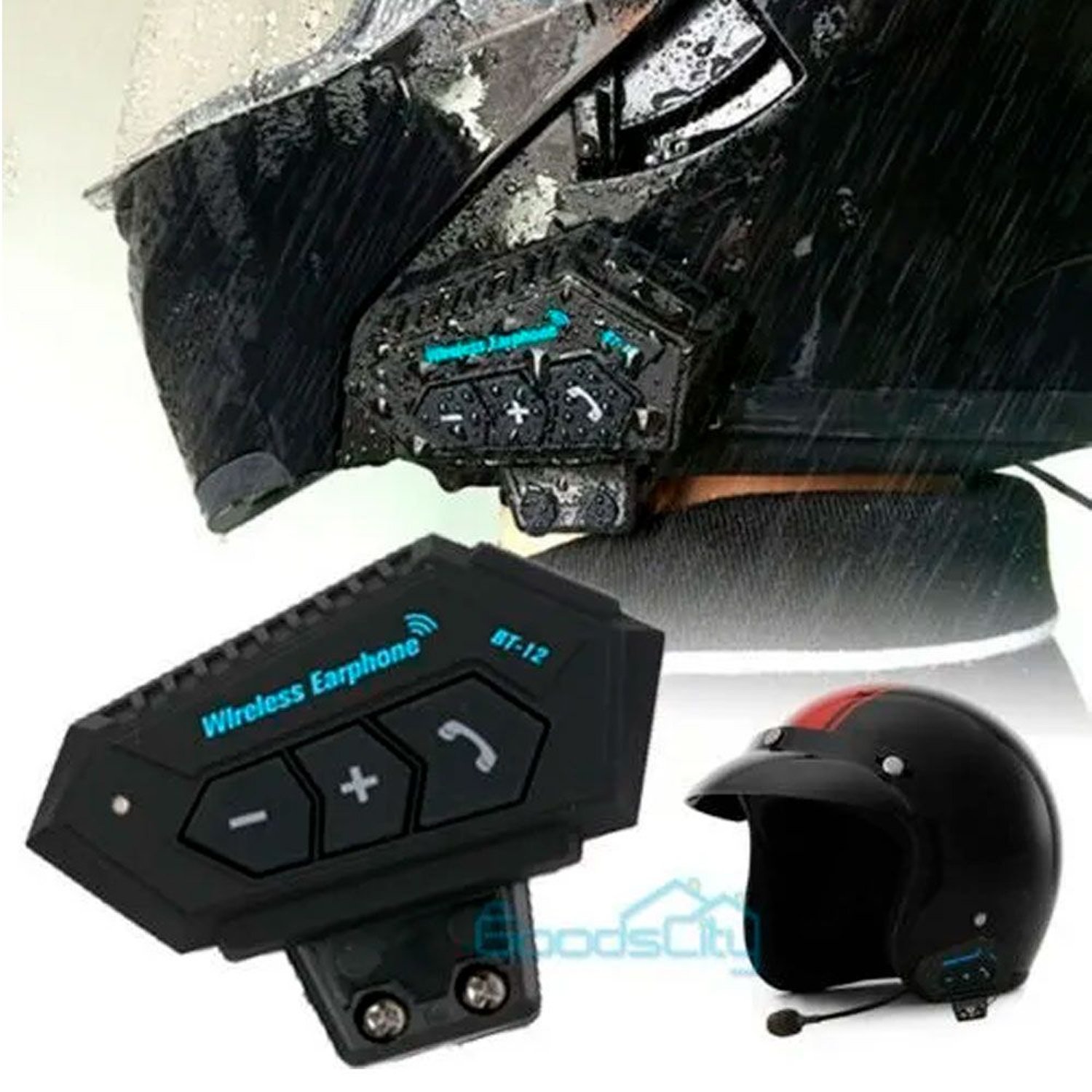 Intercomunicador Para Casco De Moto Auricular Bluetooth BT-12 GENERICO |  falabella.com