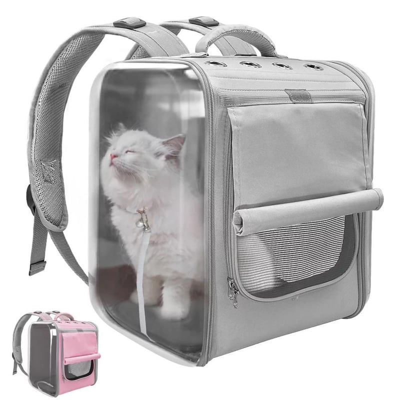 Maleta morral para mascota gato o perro guacal