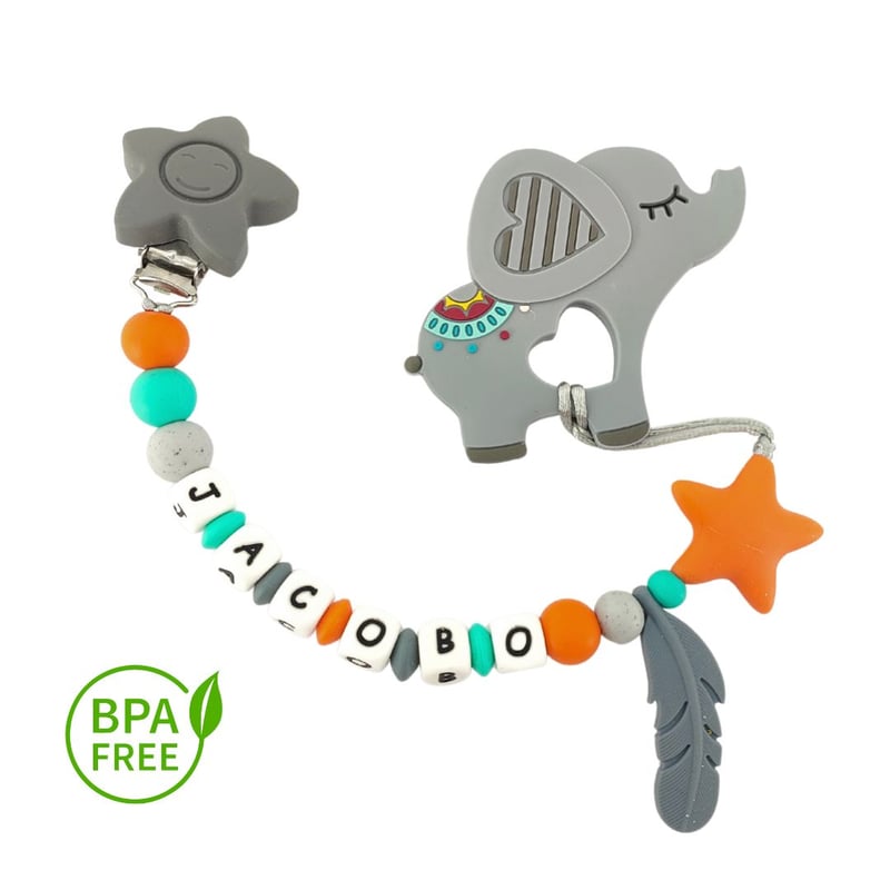 4 Cadenas Para Chupetes Con Clip Y Adaptador De Silicona - Sujetachupetes Para Bebé, Seguras Y Lavables