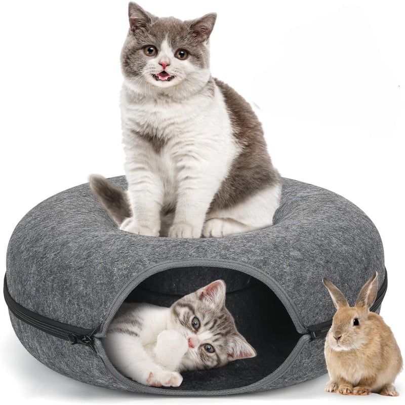 Cama Túnel Para Gatos XxingSheep - 4 Entradas Com Tapete