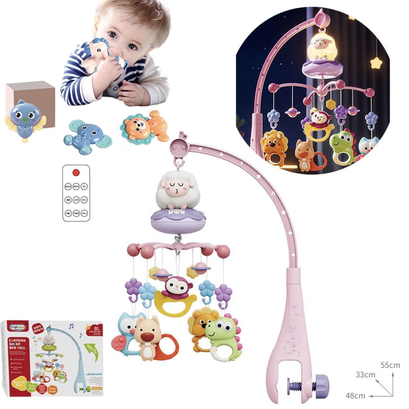 Movil musical para cuna bebe con proyector y control remoto BIBI falabella