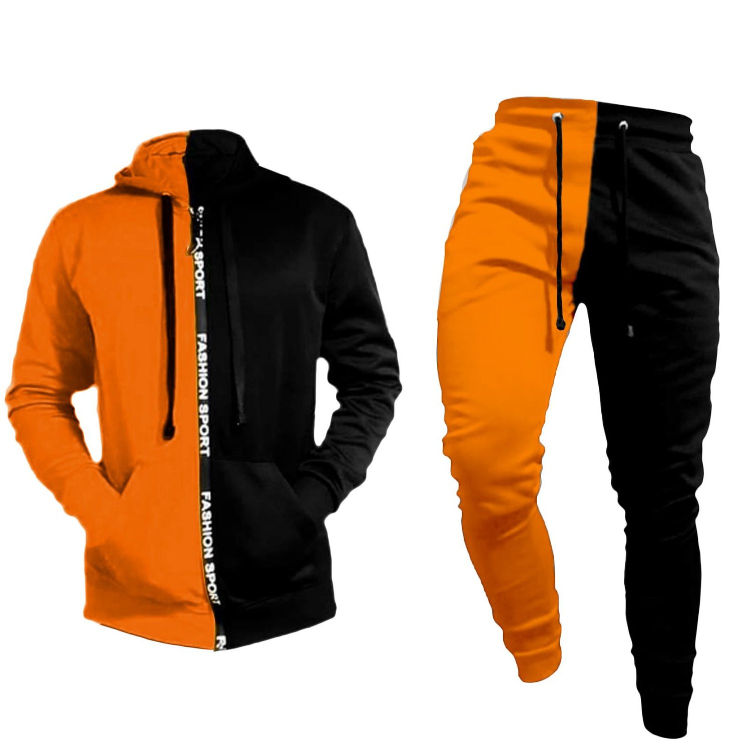 Sudadera naranja y negra sale