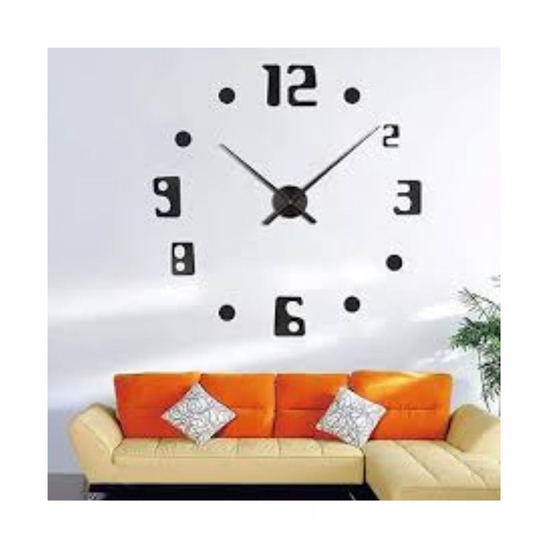 Reloj adhesivo grande de pared 3d zh1738 GENERICO falabella