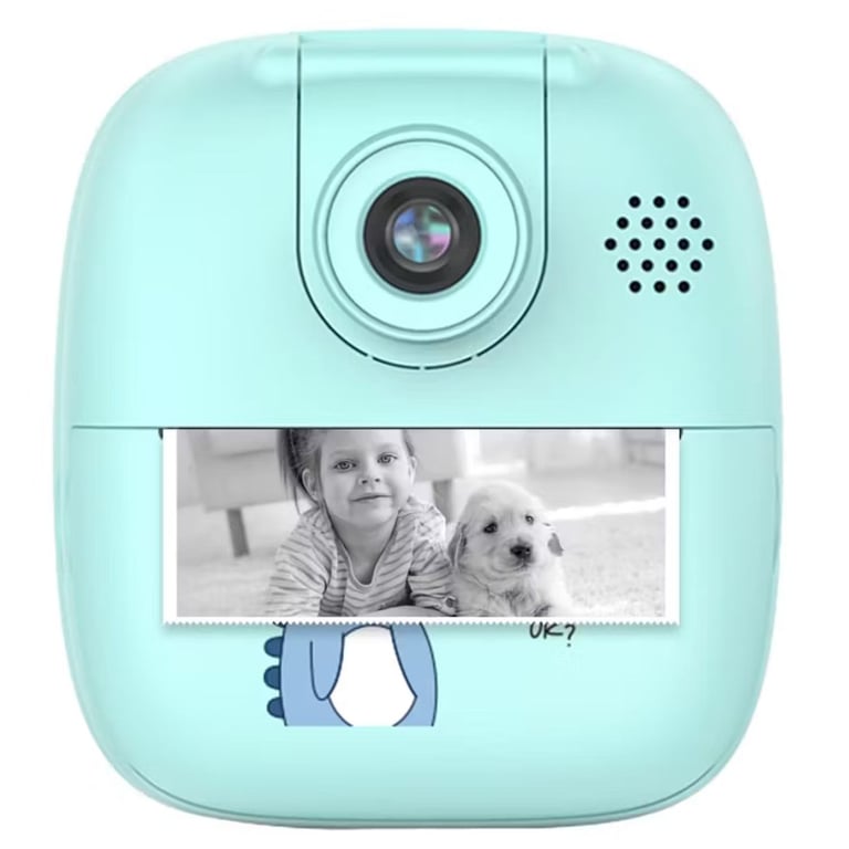 Cámara Fotos Infantil Cámara Infantil Con Impresión Instantánea - Incluye Tarjeta SD 32GB, Video 1080HD, Para Niños 3-12 Años Regalo Para Niñas Y Niños