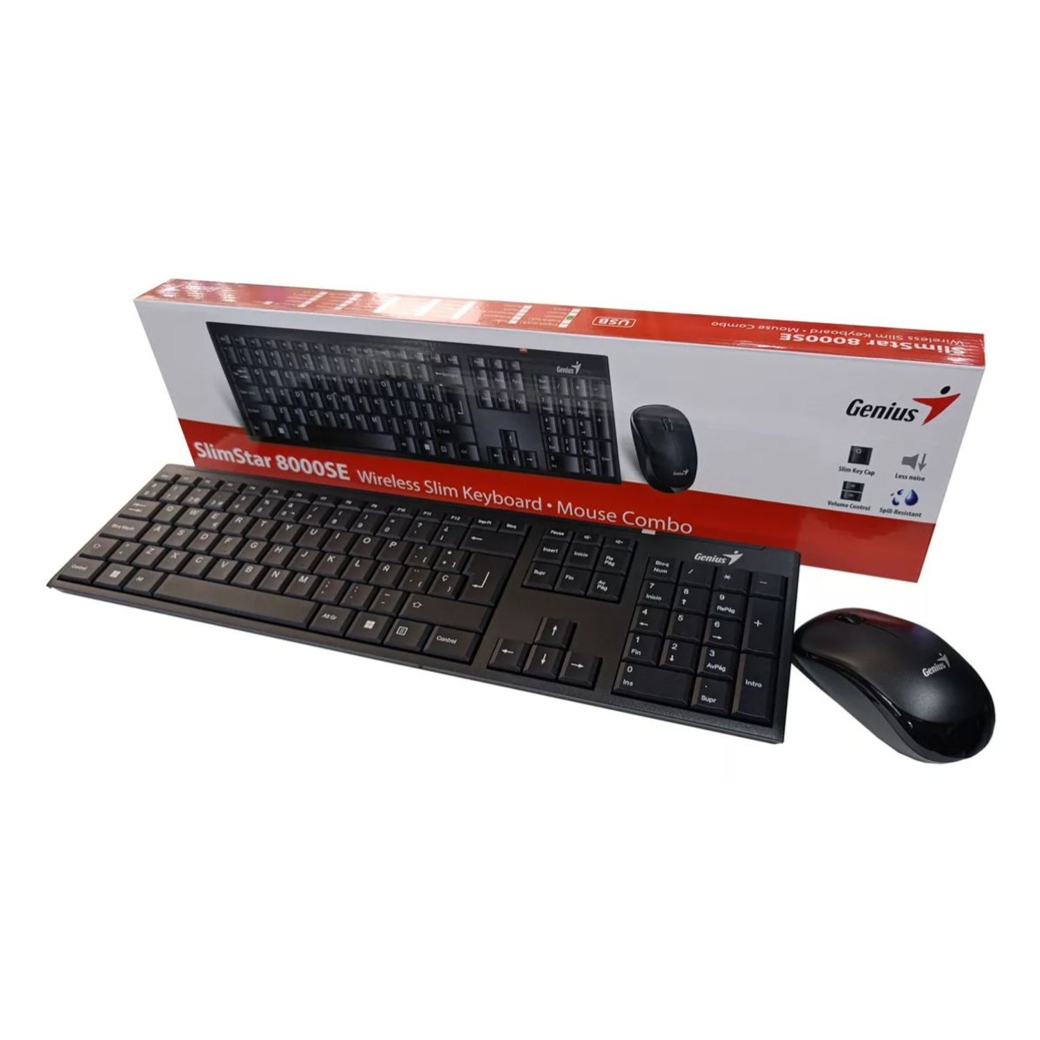 Combo teclado y mouse inalambrico genius shop