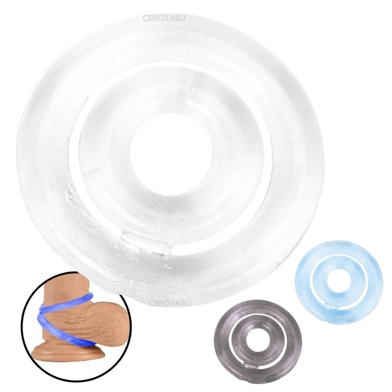 Anillo Retardante Doble Pene Y Testiculos Mas Grosor Mas Dureza GENERICO falabella