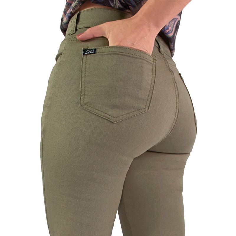 PANTALON CLASICO MUJER LEC LEE VERDE MILITAR LEC LEE falabella