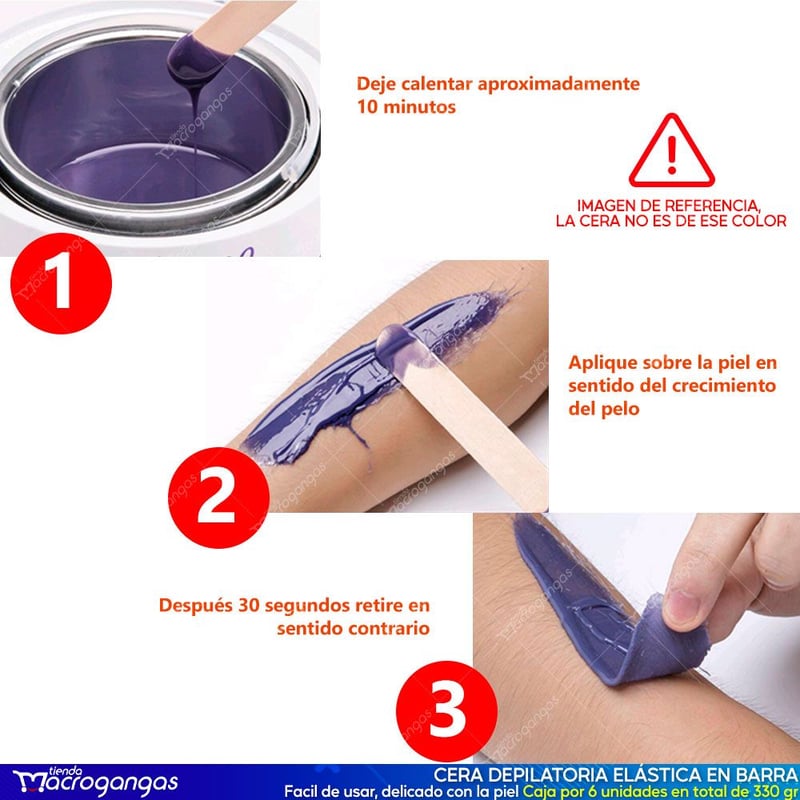 Cera Depilatoria Elastica Chicle Tipo Espanola 330gr KALU falabella