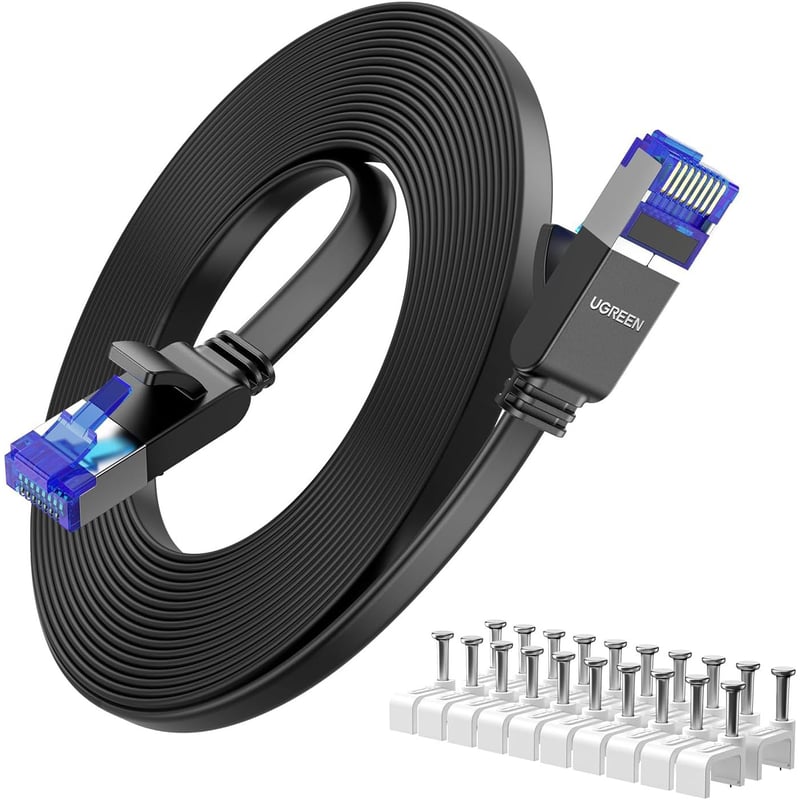 Cable Red Ethernet Rj45 Plano Cat8 Gigabit 10m Ugreen UGREEN ...