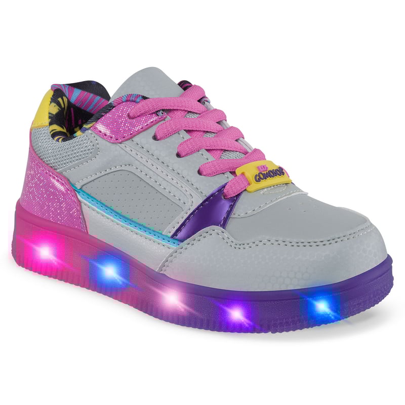 Tenis Luces Grosur Gris Fucsia para Nina Los Gomosos LOS GOMOSOS falabella