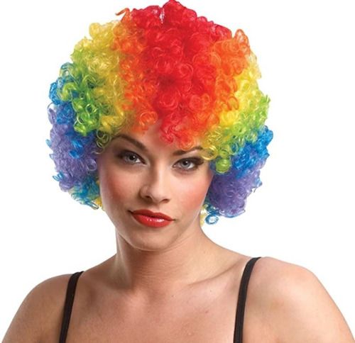 Peluca Afro Rizada De Payaso Con Nariz Roja – Disfraz Unisex Para Halloween, Carnaval Y Fiestas Temáticas – Cómoda Y Ajustable Para Adultos Y Niños