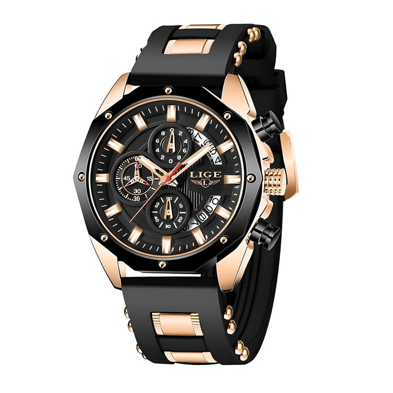 Reloj Lige de Caballero Analogo Original en resina Resistente agua LIGE falabella