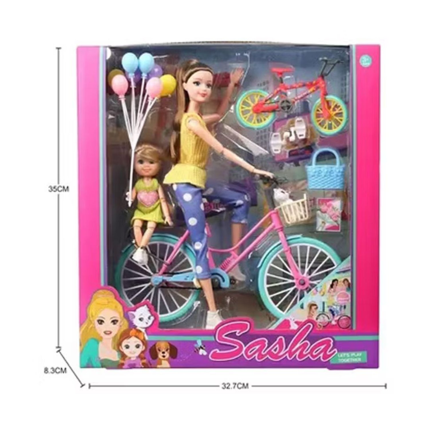 Muneca Hija Bicicleta Accesorios Diversion Juguete 51808 GENERICO falabella