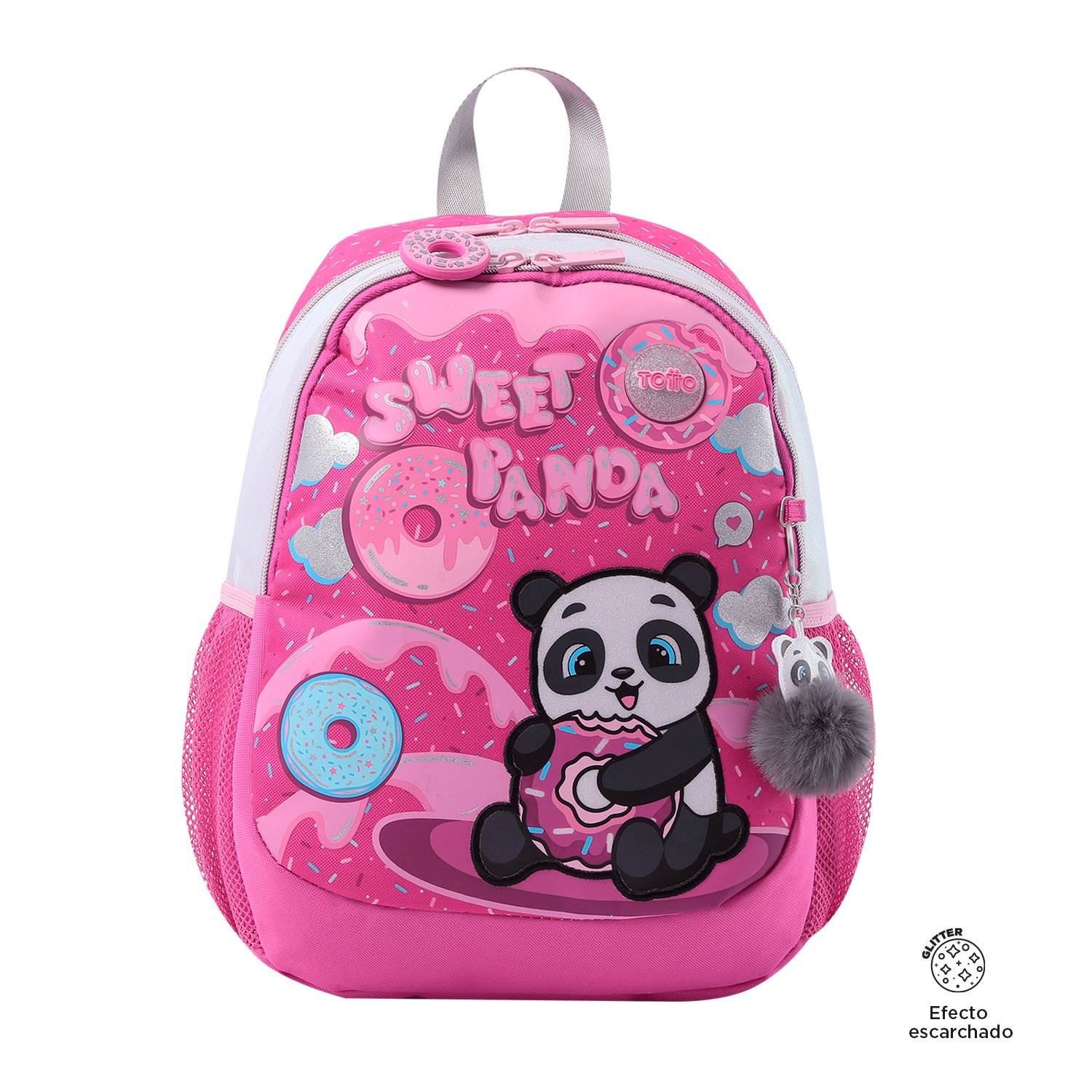 Morral Totto para Nina Sweet Panda Rosado S TOTTO falabella