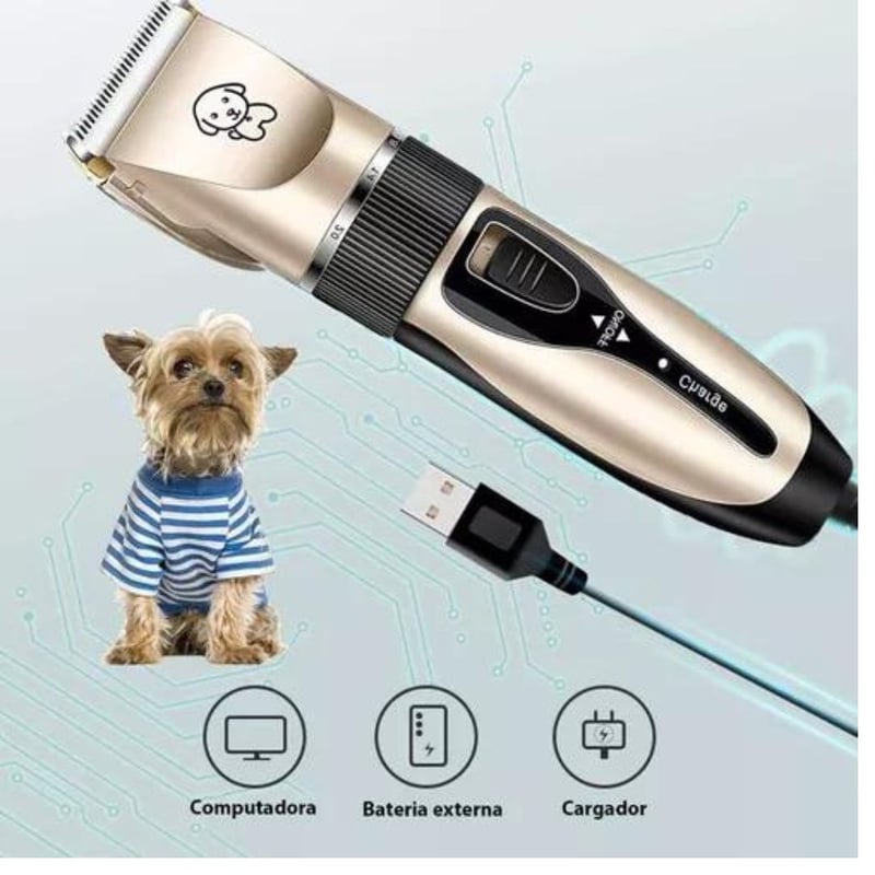 Maquina De Peluqueria Canina Kit Mascotas Inalambrica Full GENERICO falabella