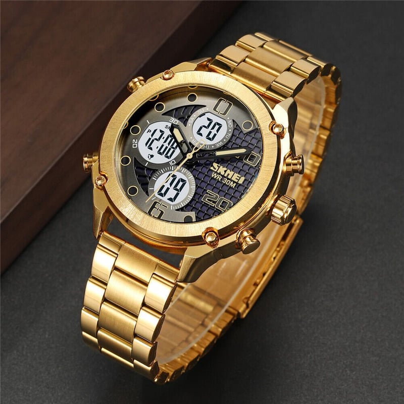 Reloj skmei dorado hotsell