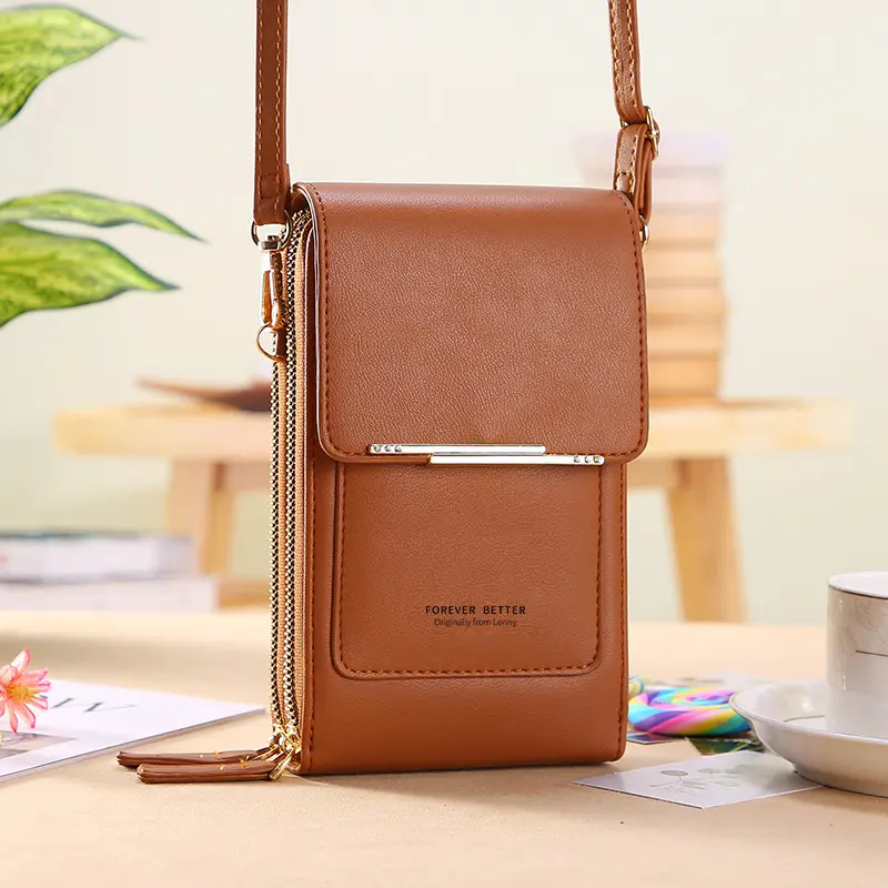 Billetera Bolso Porta Celular Manos Libres Mujer Obsequio