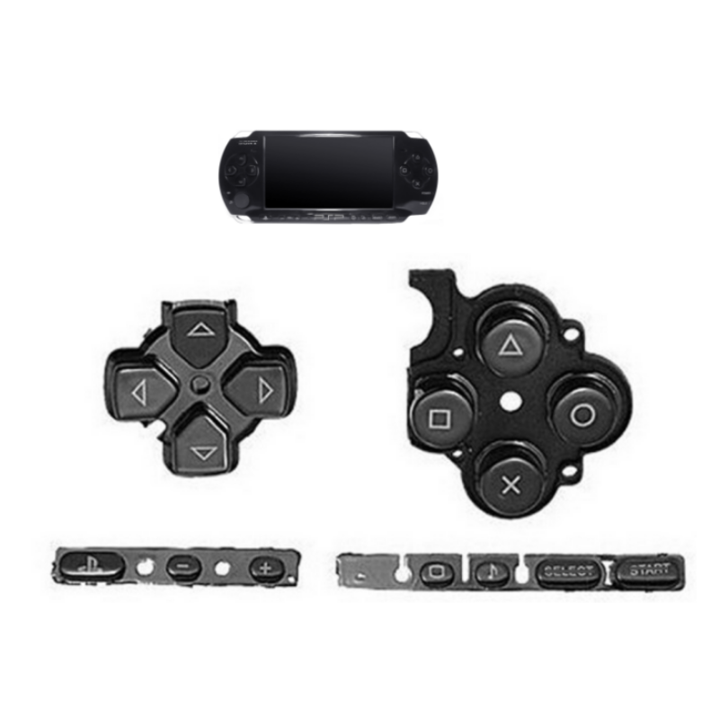 Botones Cruceta Silicona Home Volumen para Sony PSP 2000. GENERICO ...