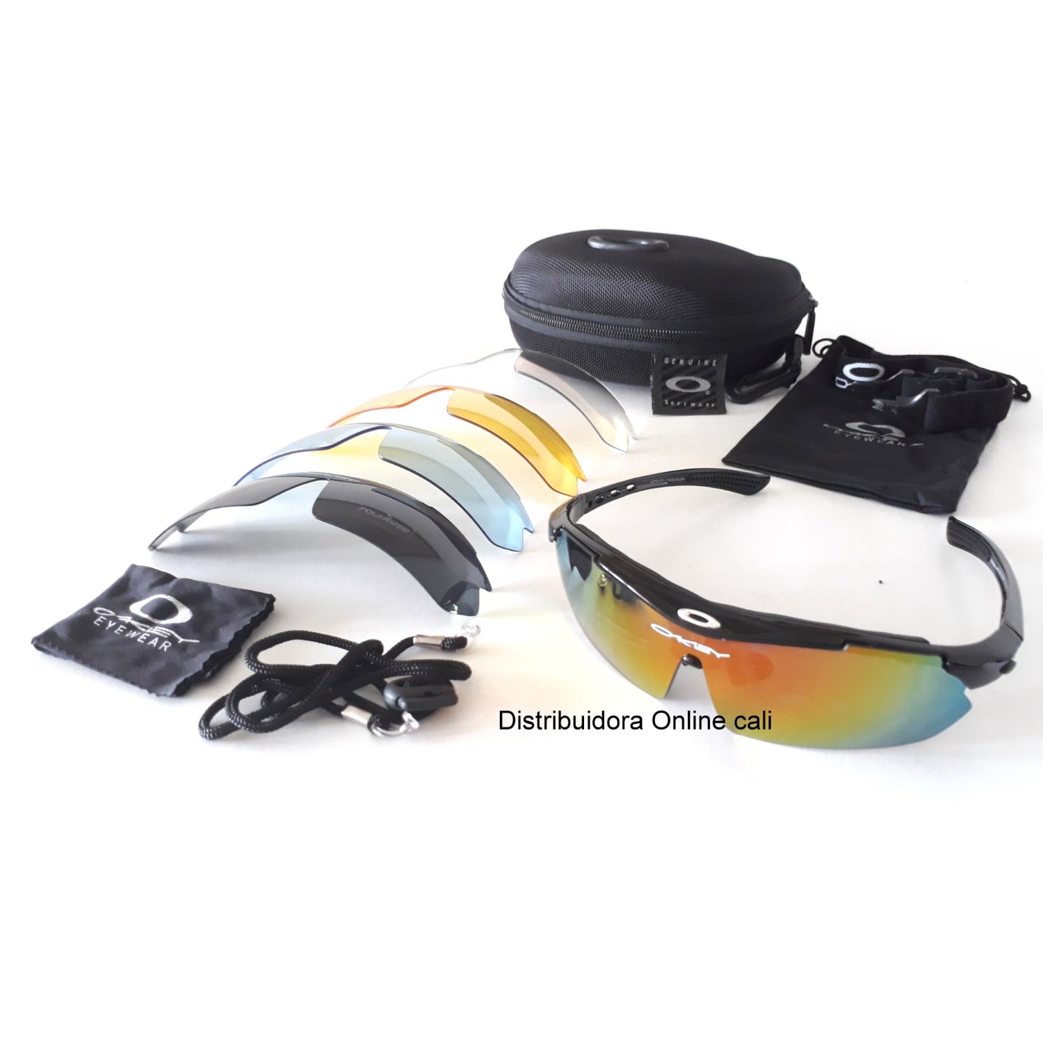 Gafas Ciclismo Policia Oakley Militar Patinaje 5 Lentes. GENERICO falabella