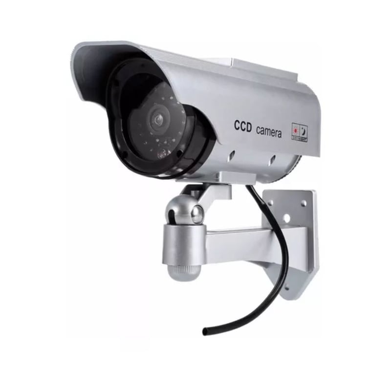 Camara Falsa De Seguridad Simulada Tipo Bullet Con Led GENERICO ...