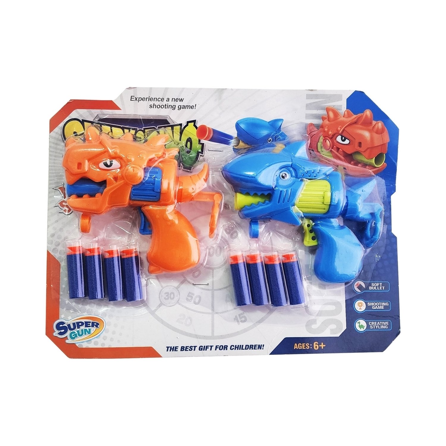 Duo Pistola Lanza Dardos Nerf Multiples Juguete Nino 0599 81 GENERICO falabella