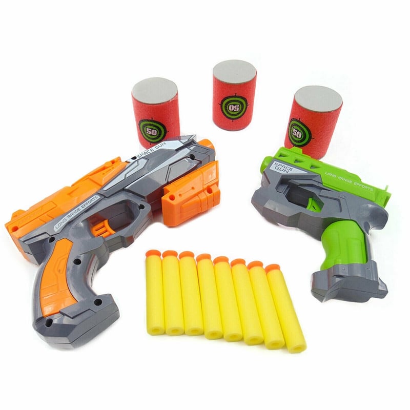 Pistola Lanza Dardos Nerf Ninos Juguete Kit Accesorios