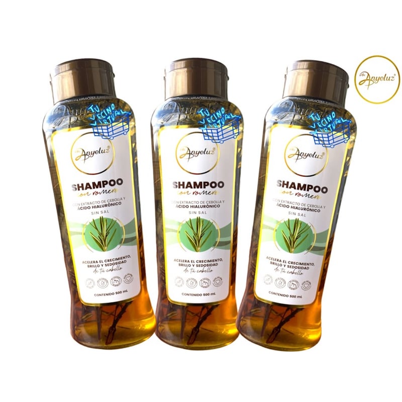 Shampoo de romero x3 Anyeluz ANYELUZ