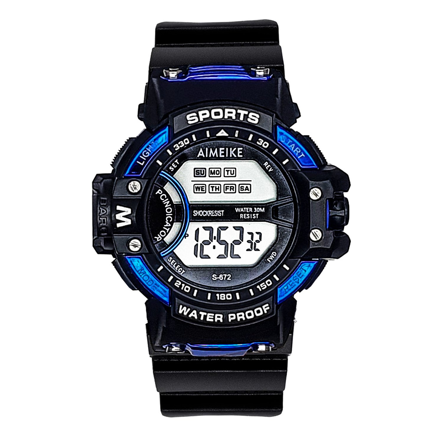 Reloj Digital Resistente Al Agua Caballero Hombre Estuche GENERICO falabella