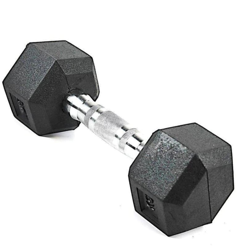 SPORT FITNESS - MANCUERNA ENCAUCHETADA 10KG HEXAGONAL SPORTFITNESS