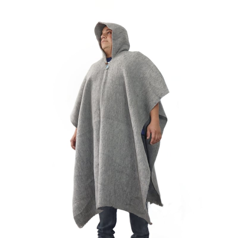 Maxi ruana larga lana con capota GENERICO | falabella.com
