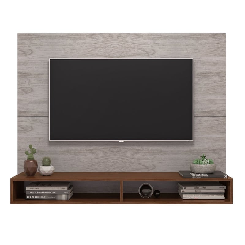 MULTIMOVEIS - Panel para TV Moderno de 136 x 106 x 33 cm para Televisores de Hasta 60 Pulgadas, Café Multimoveis