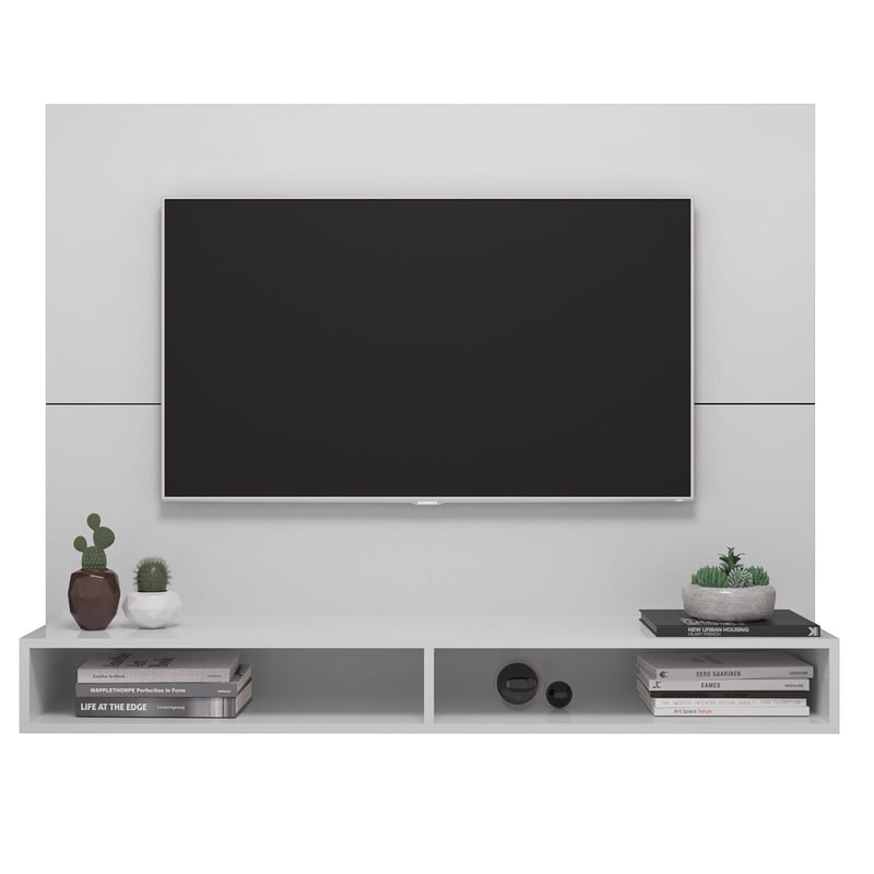 MULTIMOVEIS - Panel para TV Moderno de 136 x 106 x 33 cm para Televisores de Hasta 60 Pulgadas, Café Multimoveis