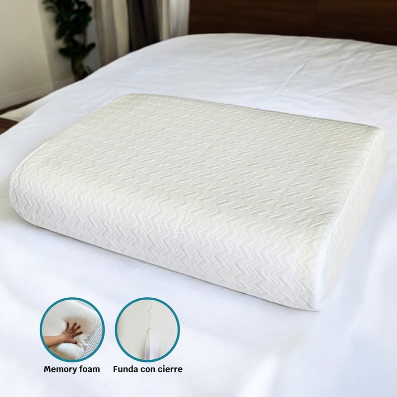 Almohadas Con Memory Foam Confort Set x 1 HOGARETO falabella
