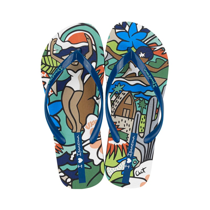Ipanema Graffiti IV Fem - Infradito Donna, Verde E Rosso, Taglia 38 EU - 4