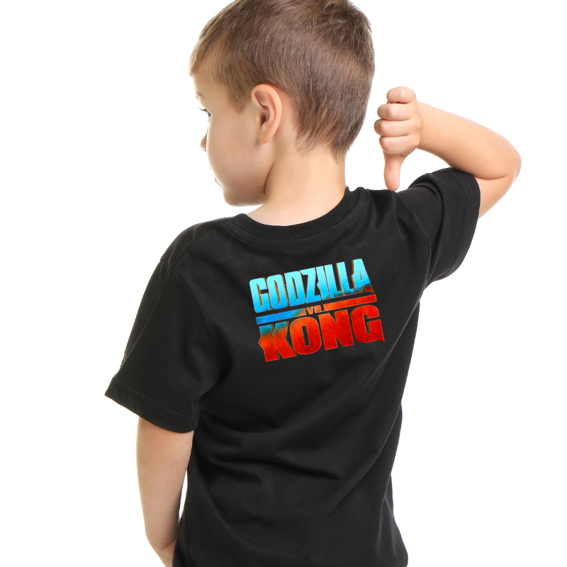 Camiseta nino negra Godzilla. GENERICO falabella