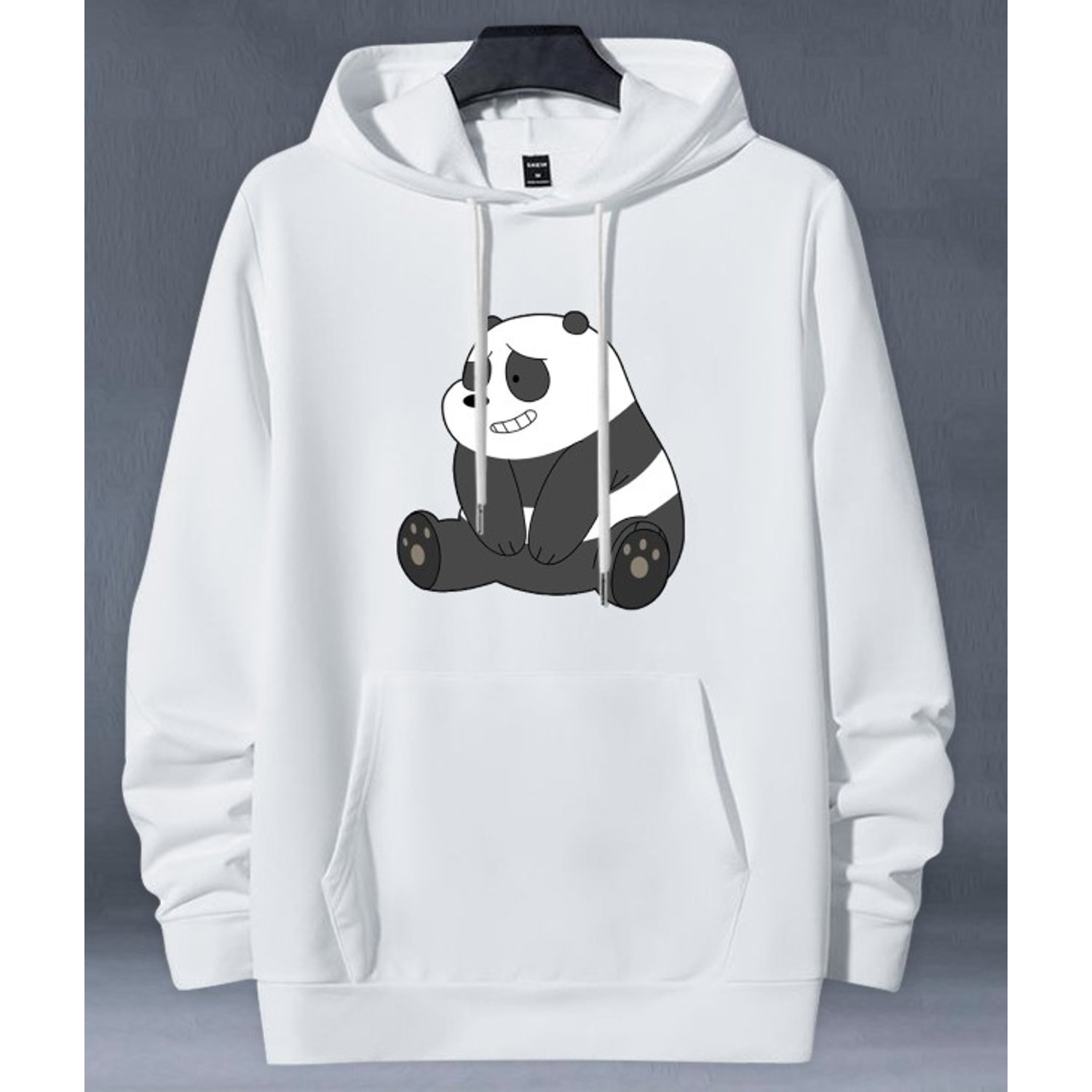 BUZO HOODIE BLANCO OSOS ESCANDALOSOS PANDA