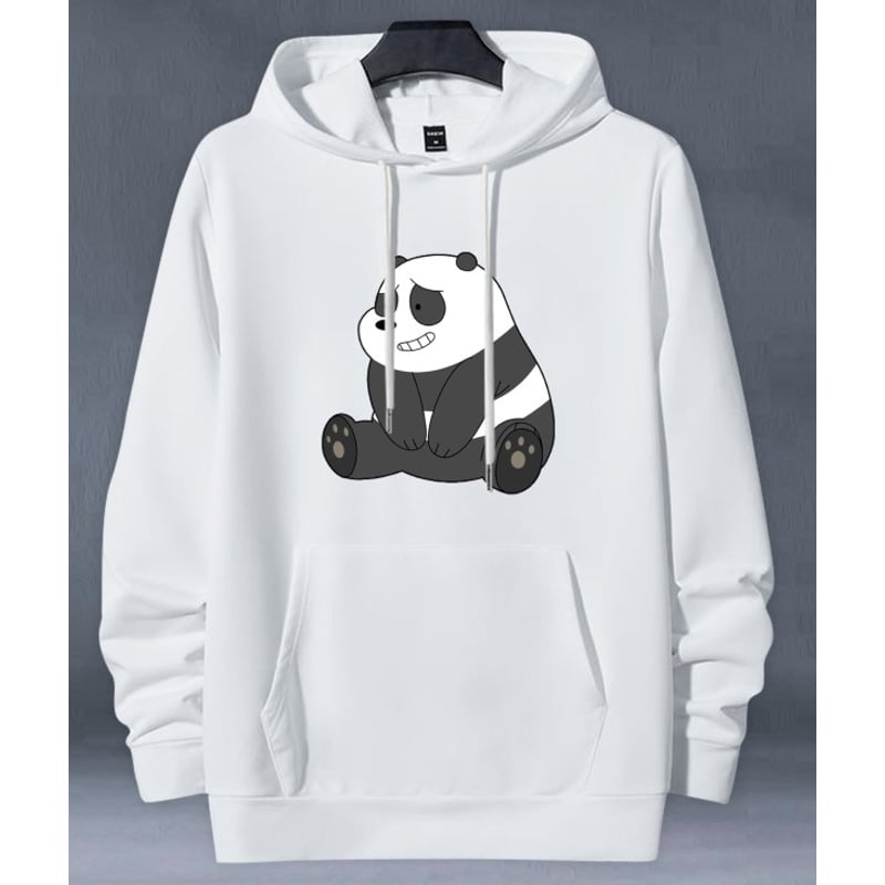 BUZO HOODIE BLANCO OSOS ESCANDALOSOS PANDA