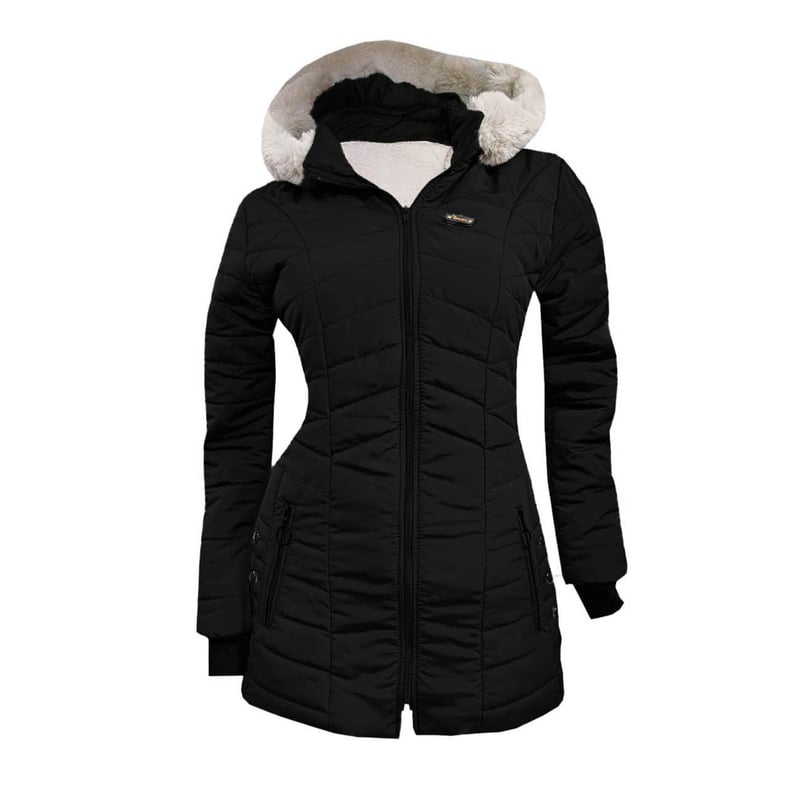 Chaqueta Impermeable en Gaban para Mujer Forrada en Ovejera