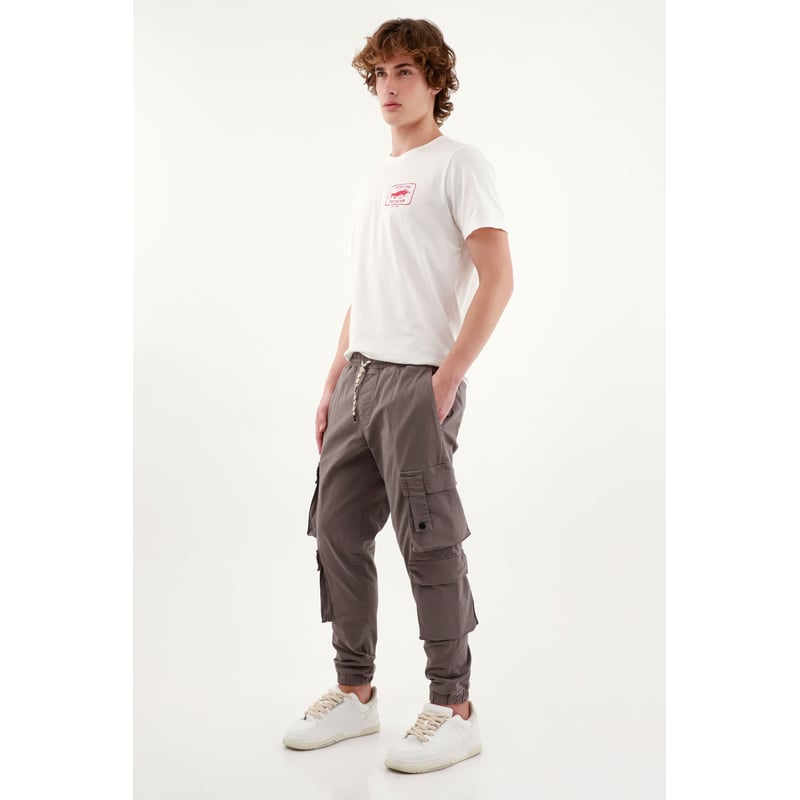 Pantaloni Jogger NBA Uomo - Sportivi In Cotone E Poliestere, Vita Media, Design Slim - Foto 3