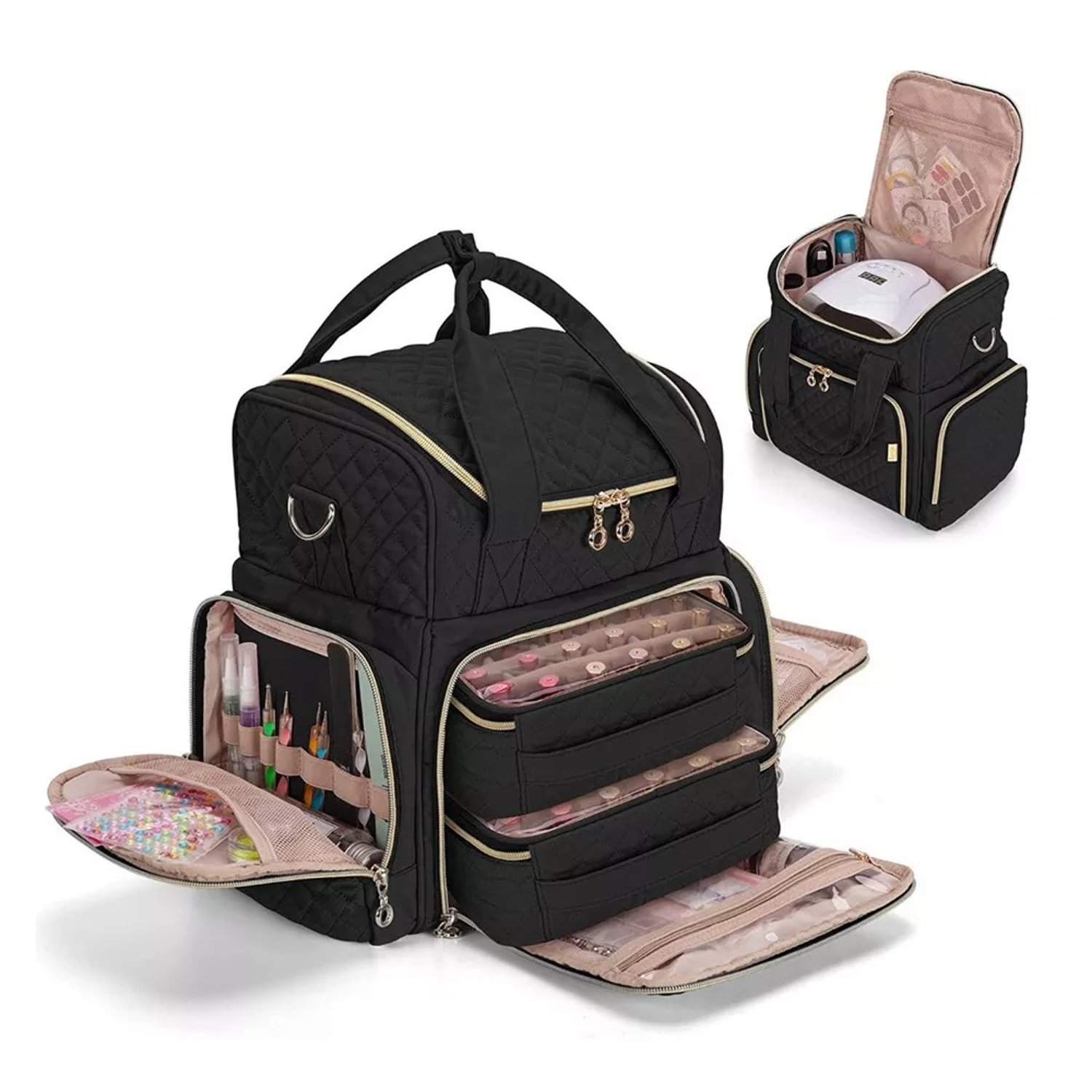 Bolso Grande Organizador Esmaltes Y Herramientas Unas GENERAL falabella